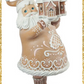 45” Large Gingerbread Santa Figurine  Brown and Pink Santa