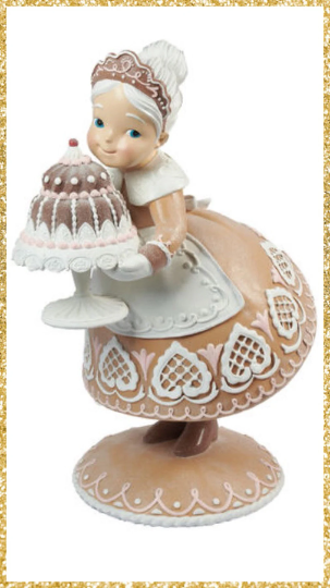 36.5” Large Gingerbread Mrs Claus Figurine