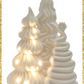 11" December Diamonds LED Lighted Frosted Trees Scene