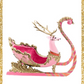 28” Pink Deer Reindeer Sleigh