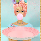 20" Cotton Candy Queen Dessert Server   Cotton Candy Lady Server