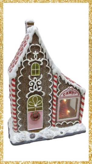 LED Gingerbread Candy House