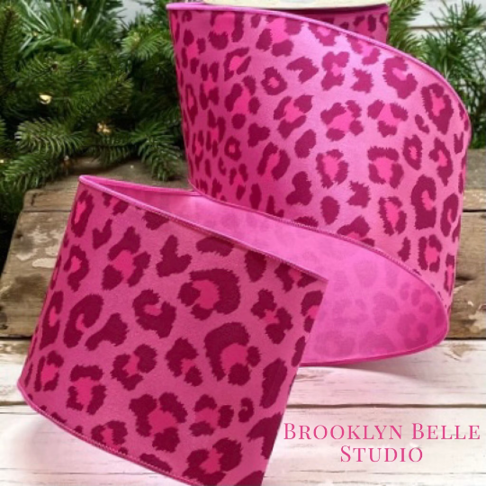 Pink Cheetah Ribbon