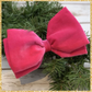 Pink Velvet Bow with Clip