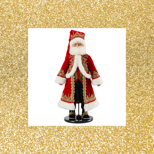 Katherine's Collection Father Christmas Trimmings 24-Inch