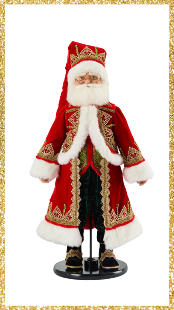 Katherine's Collection Father Christmas Trimmings 24-Inch