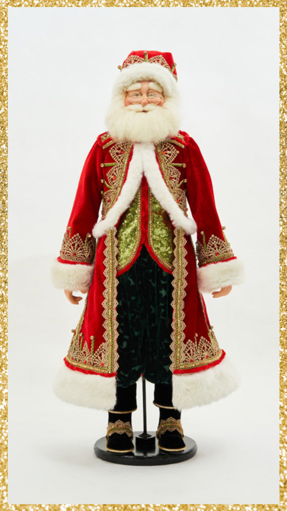 Katherine's Collection Father Christmas Trimmings Doll