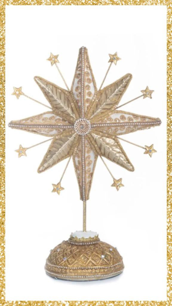 Katherine's Collection Golden Celestial Star Tabletop