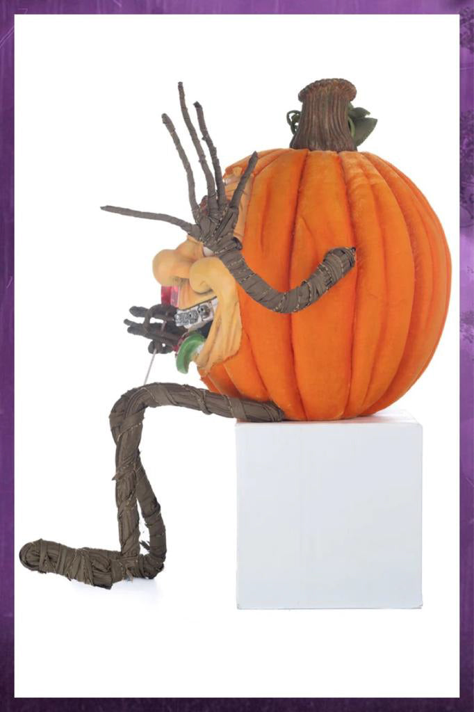 Katherine's Collection Halloween Decor Goofy Lanky Leg Pumpkin