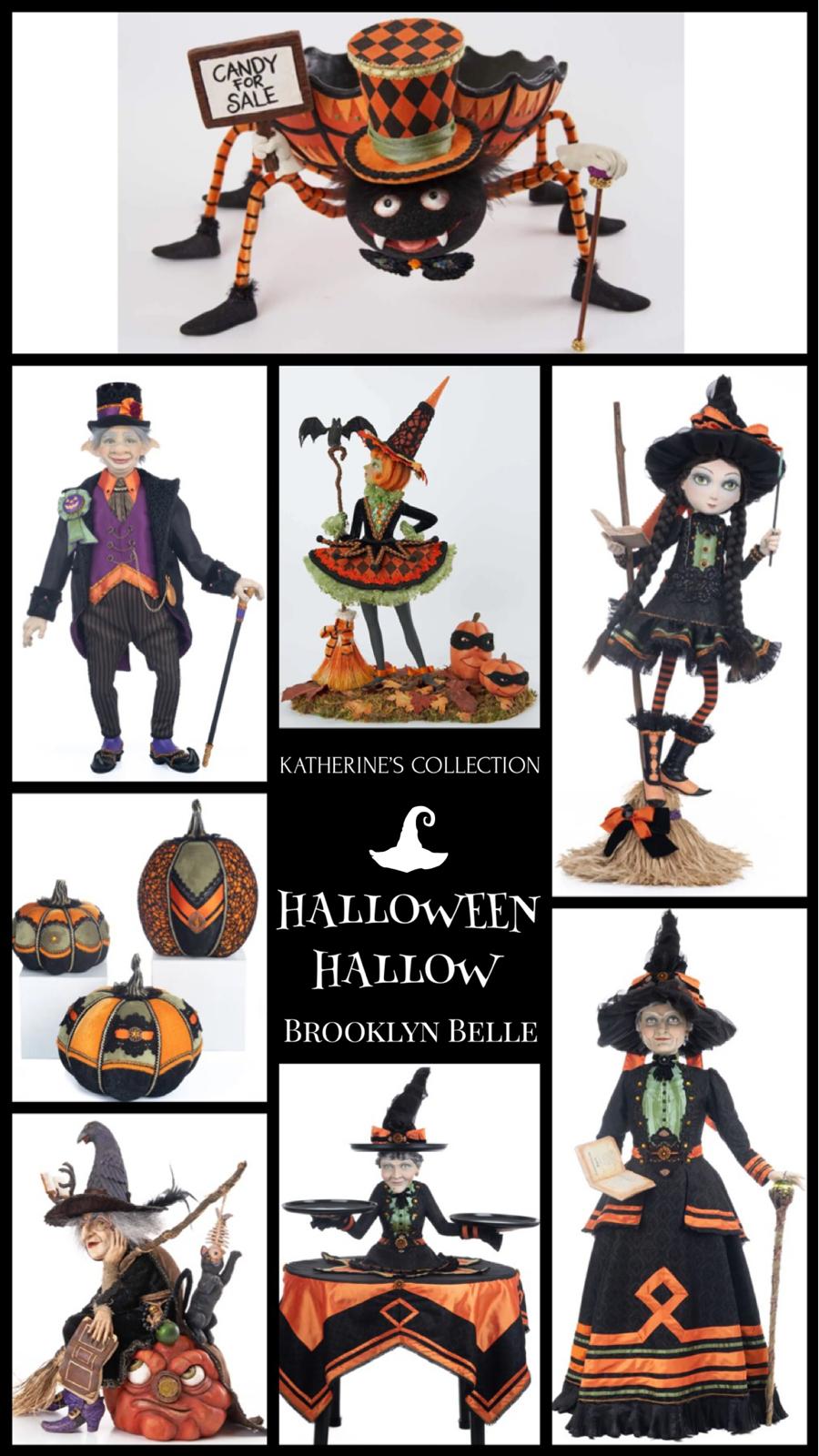 Katherine's Collection Halloween Decor Hilary Blackroot on Broom