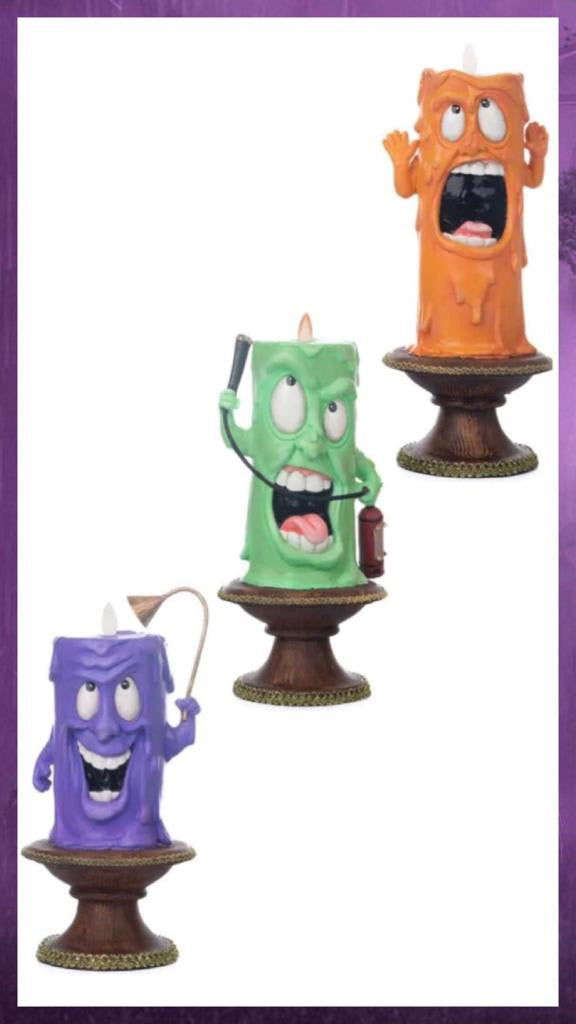 Katherine's Collection Halloween Decor Lively Candles Set of 3