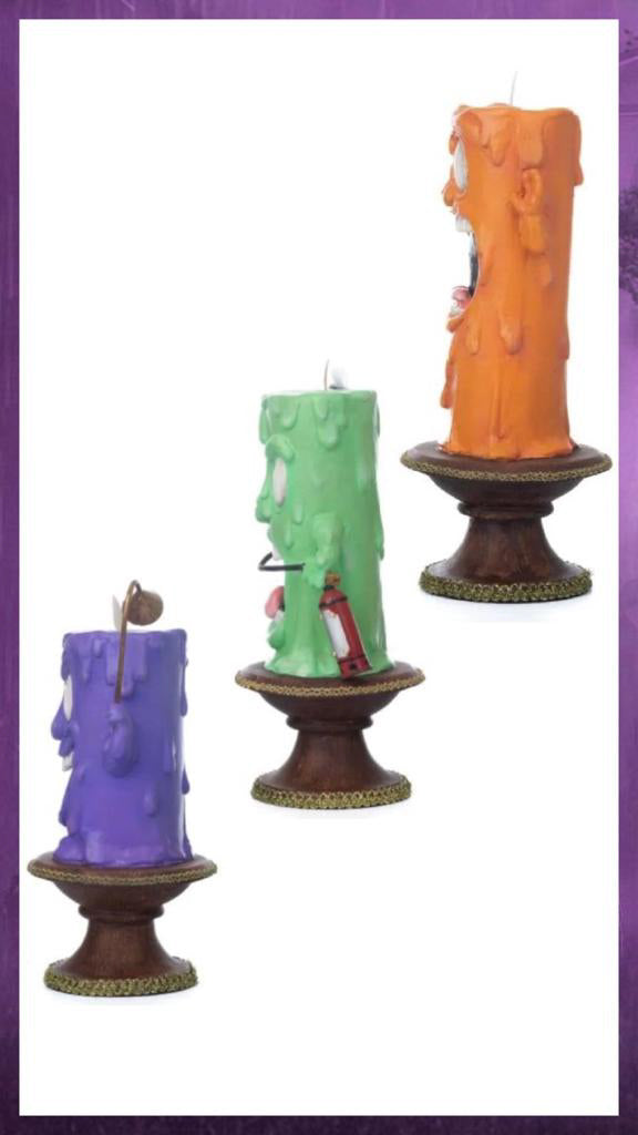 Katherine's Collection Halloween Decor Lively Candles Set of 3