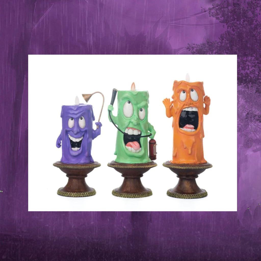 Katherine's Collection Halloween Decor Lively Candles Set of 3