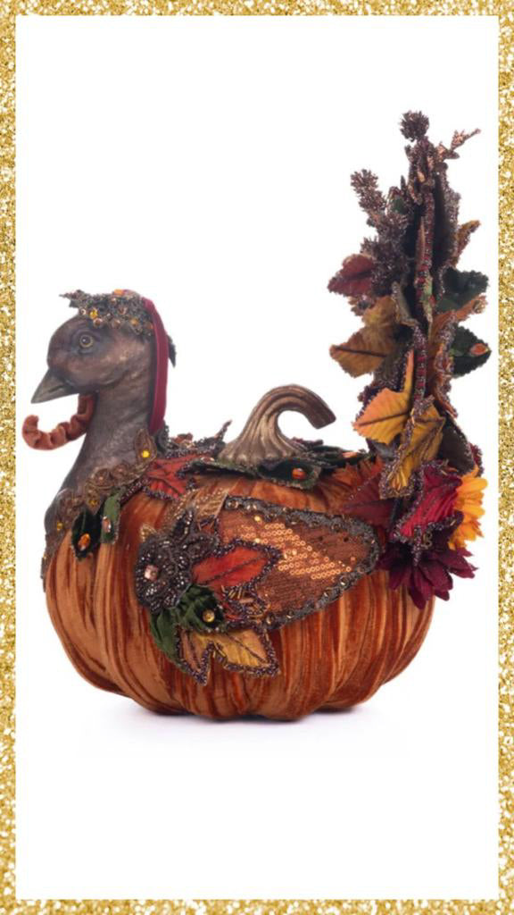 Katherine's Collection Harvest Forage Pumpkin Turkey