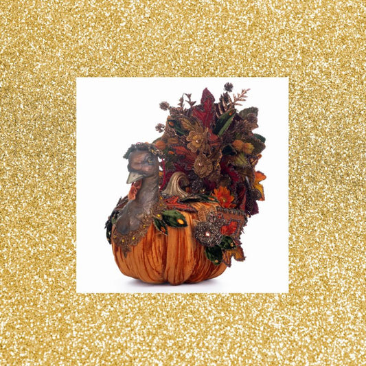 Katherine's Collection Harvest Forage Pumpkin Turkey