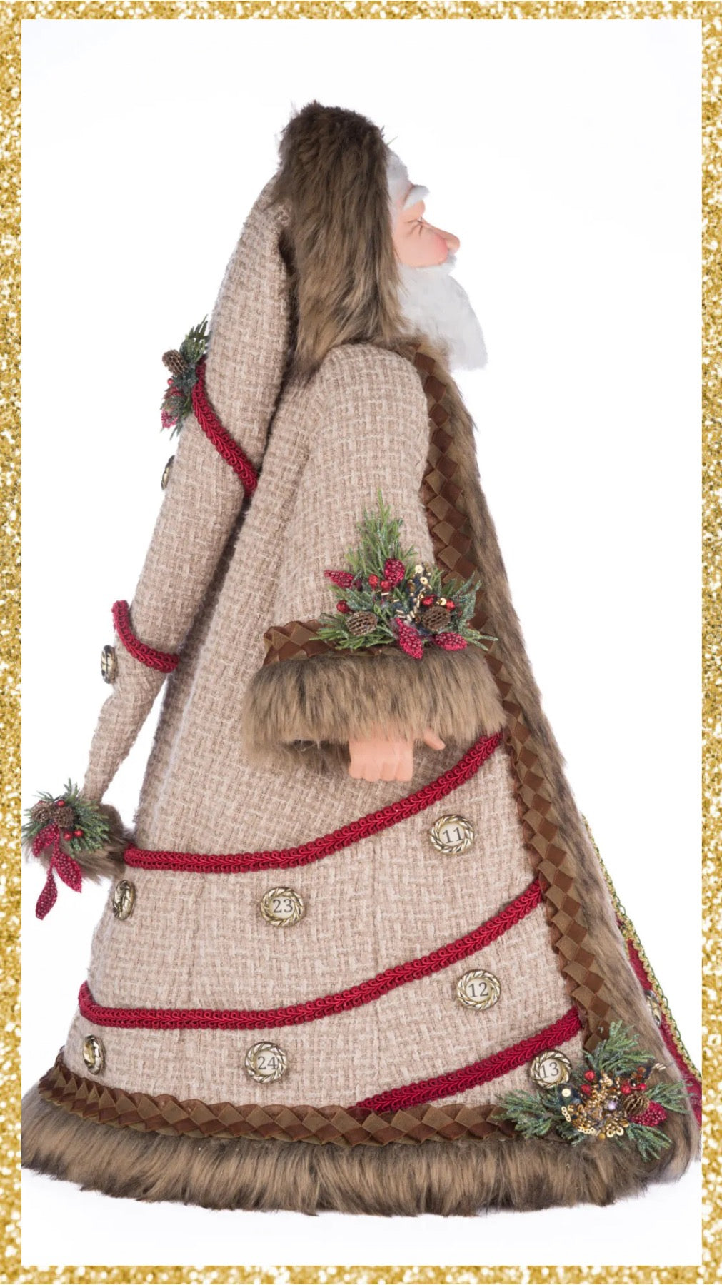 Katherine's Collection North Country Advent Santa Doll  Katherine's Collection Santa