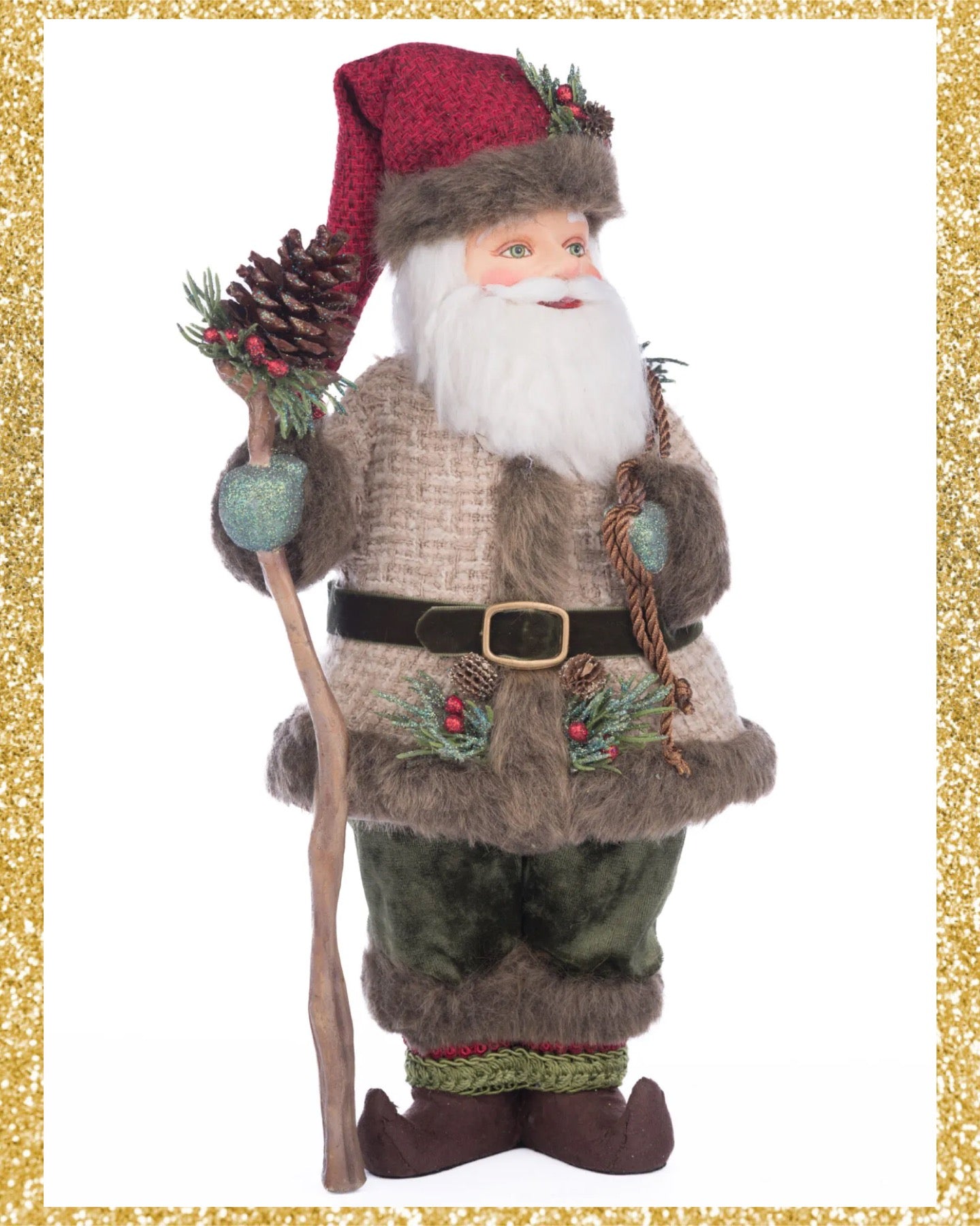 Katherine's Collection North Country Papa Nic North Santa 19 inch   Katherine's Collection Christmas Santa Figure