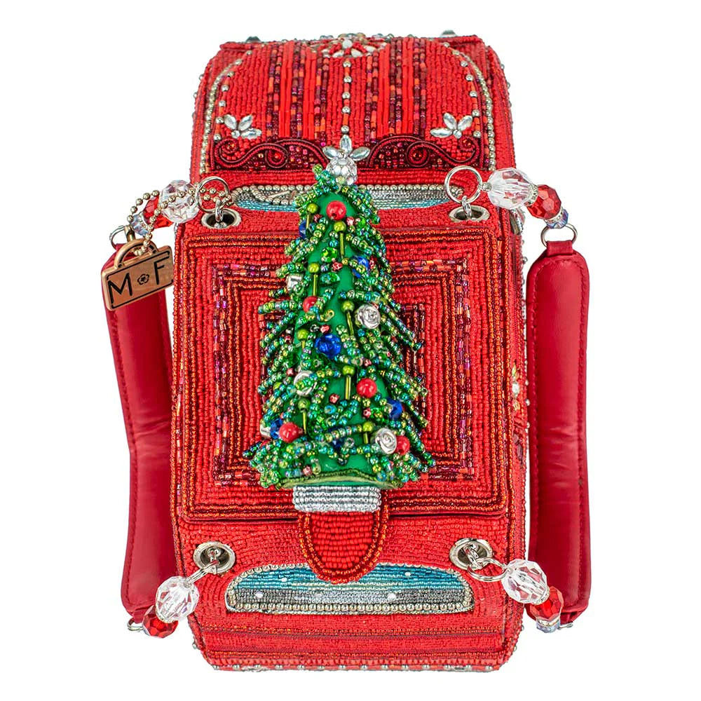 Mary Frances All Spruced Up Handbag  Mary Frances Christmas Holiday Beaded Handbag