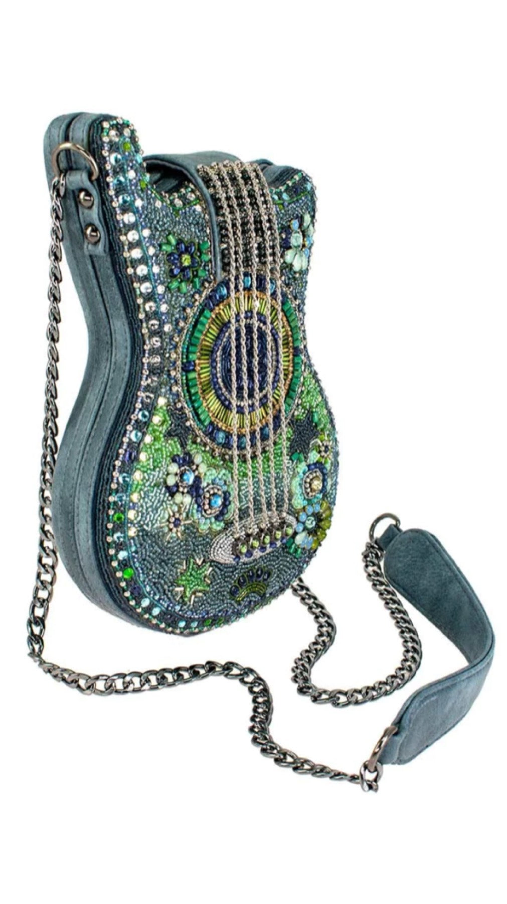 Mary Frances Scarlet Guitar Handbag   Mary Frances Beaded Bag