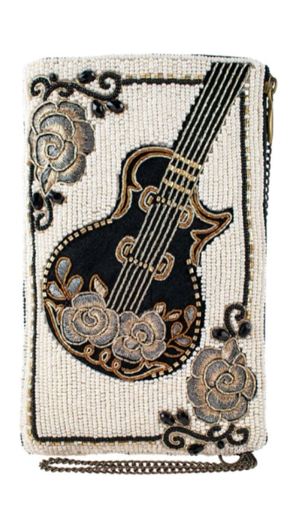 Mary Frances Guitar Player Handbag   Mary Frances Beaded Bag