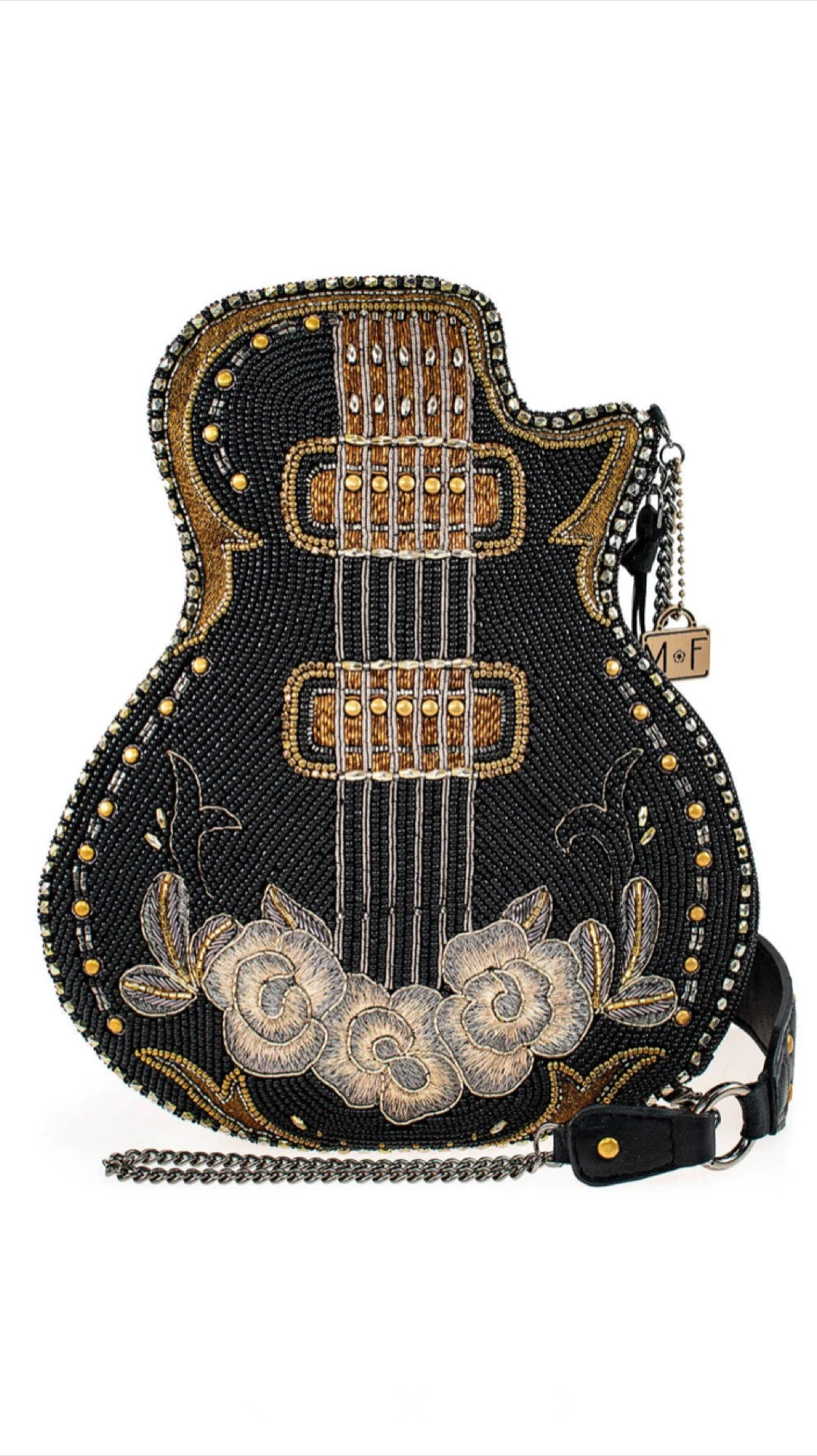 Mary Frances Pretty Music Guitar Handbag   Mary Frances Beaded Bag