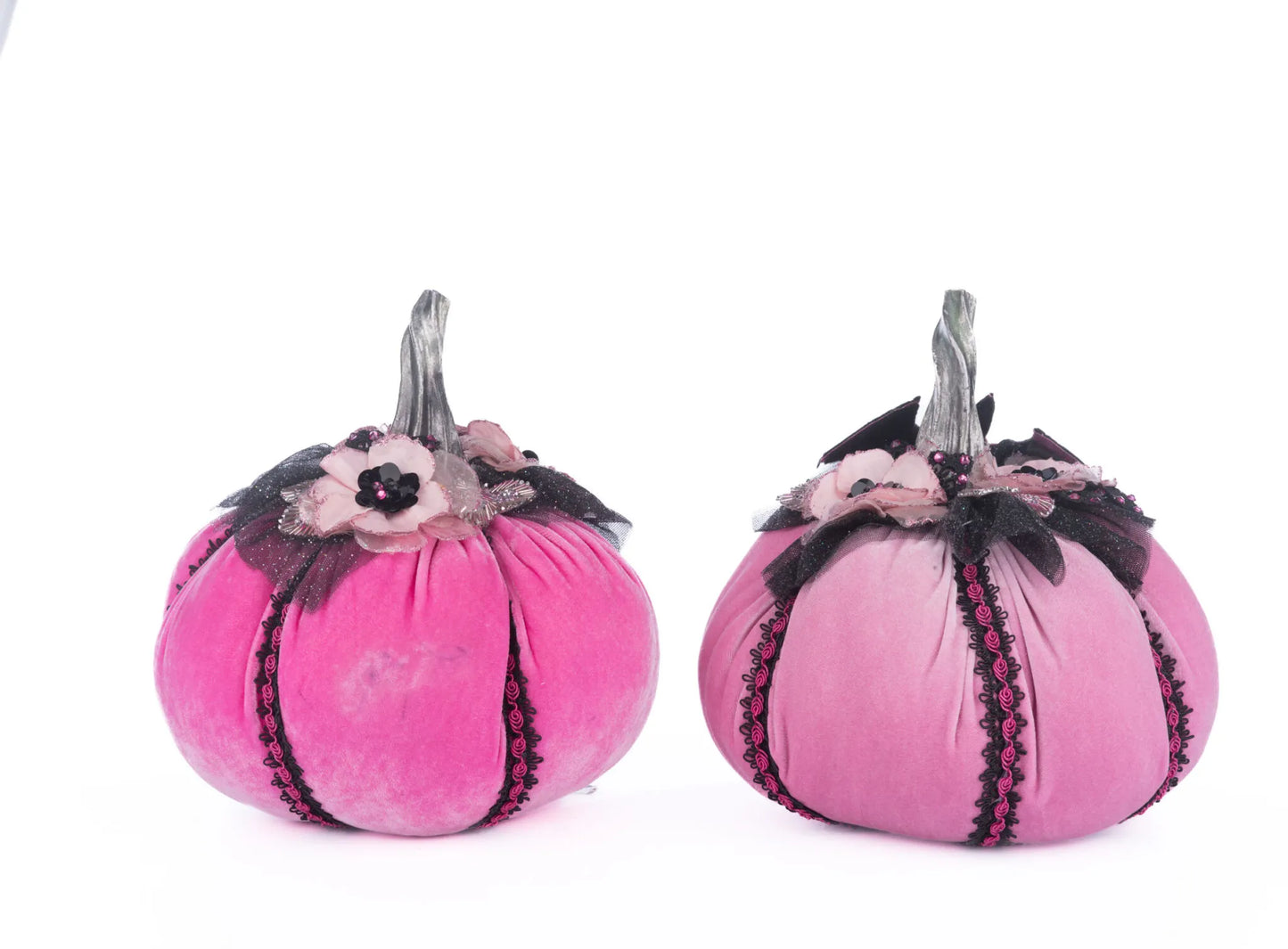 Katherine's Collection Pink Passion Stuffed Pumpkins   Katherine's Collection Halloween Pink Pumpkins