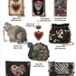 Mary Frances A Little Wild Beaded Leopard Print Crossbody Bucket Shoulder Bag