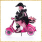 Katherine's Collection Rosalie on Vespa Tabletop   Katherine's Collection Halloween Pink Decor