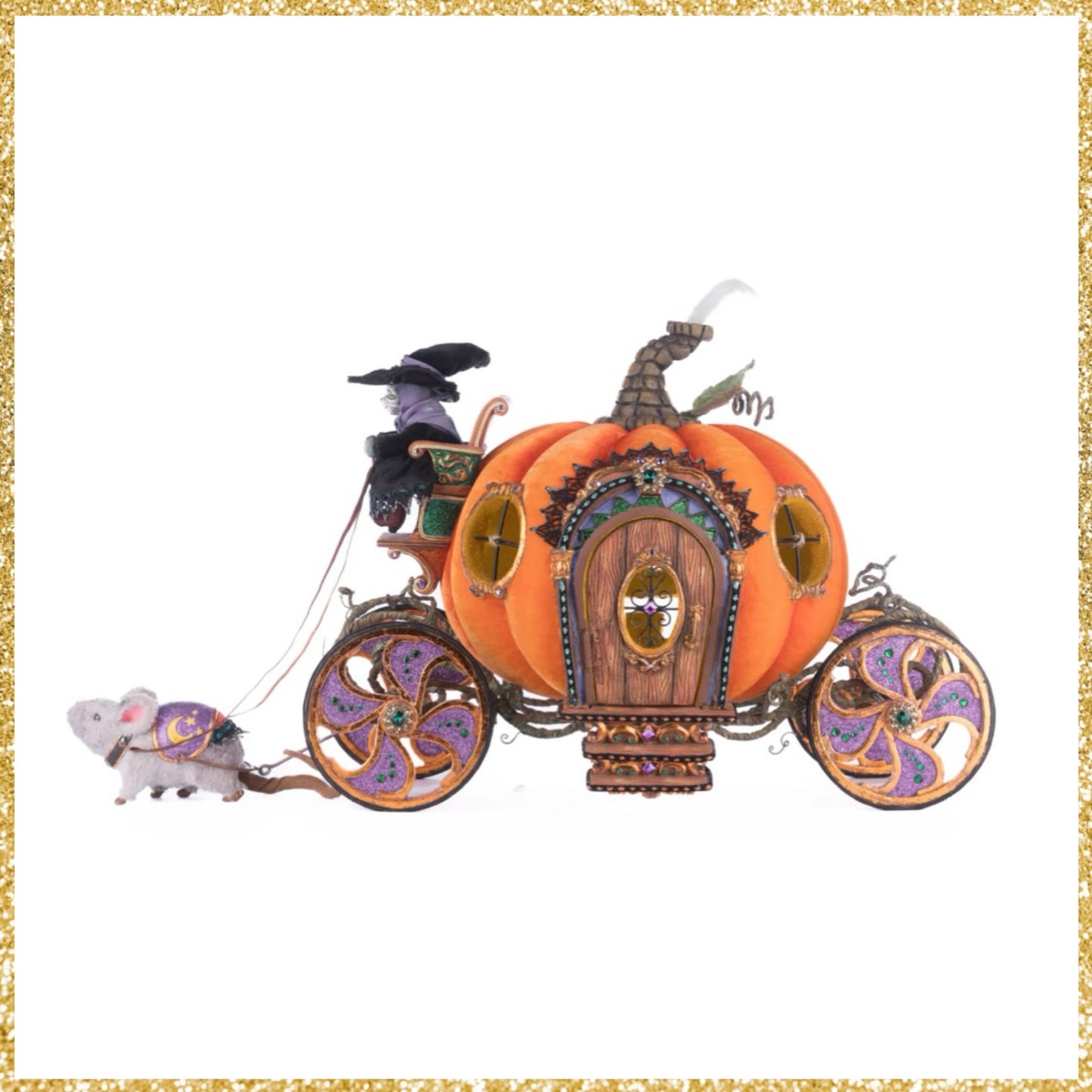 Katherine's Collection Enchanted Pumpkin Carriage   Katherine's Collection Halloween Pumpkin Carriage