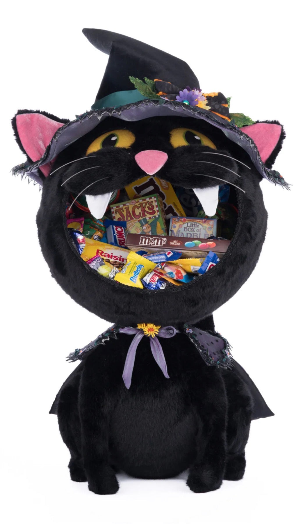 Katherine's Collection Black Cat Candy Container  Katherine's Collection Halloween Candy Container