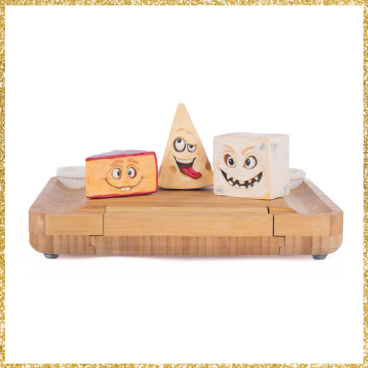 Katherine's Collection Creepy Cheeses On Charcutier Board With Knife Set   Katherine's Collection Halloween Charcuterie Board Set