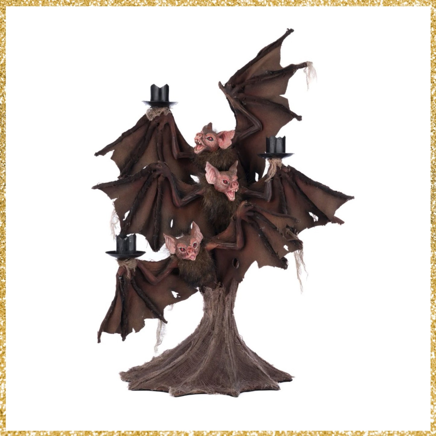 Katherine's Collection Bat Candelabra   Katherine's Collection Bat Candle Holder