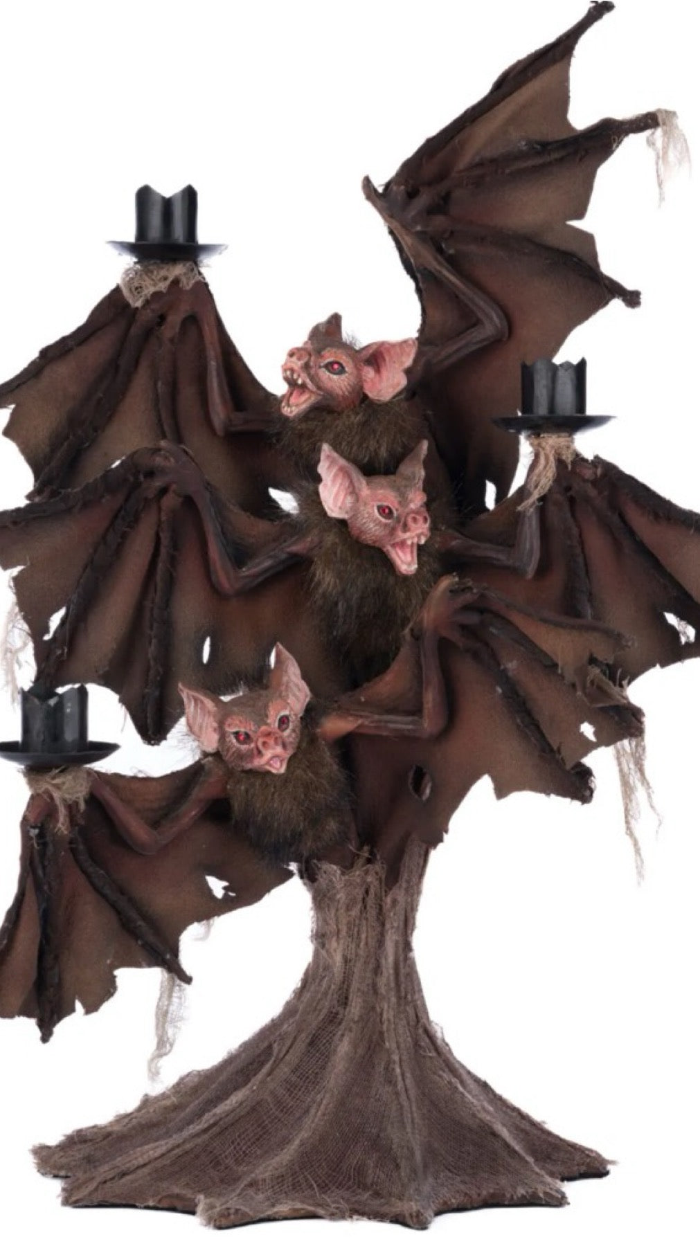 Katherine's Collection Bat Candelabra   Katherine's Collection Bat Candle Holder