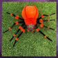 60" December Diamonds Orange Halloween Spider Decor