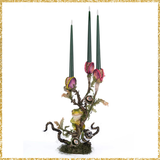 Katherine's Collection Enchanted Plant Candelabra    Katherine's Collection Halloween Candelabra