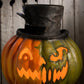 Bethany Lowe Jekyll and Hyde Pumpkin Jack O' Lantern    Bethany Lowe Halloween Pumpkin Decoration