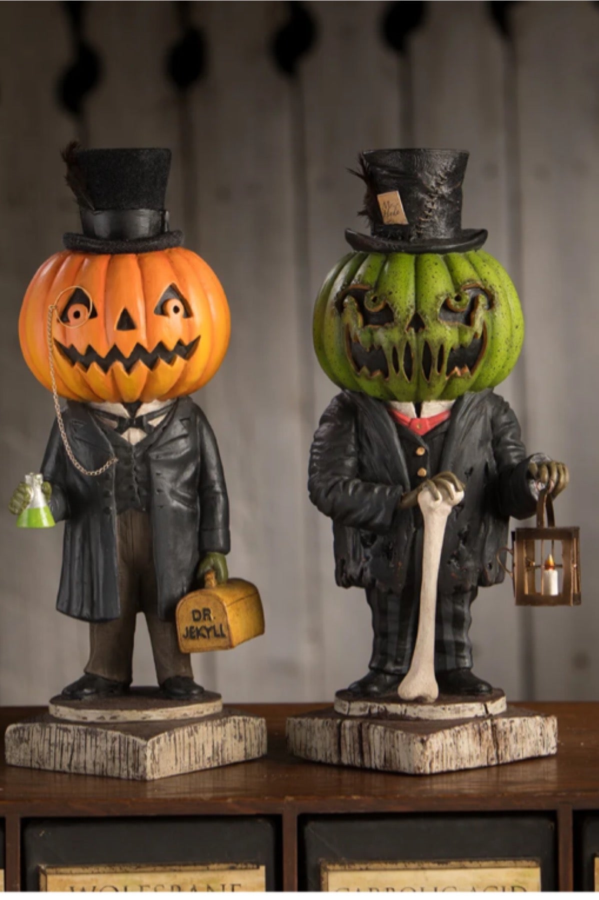 Bethany Lowe Jekyll Pumpkin Head    Bethany Lowe Halloween Decoration