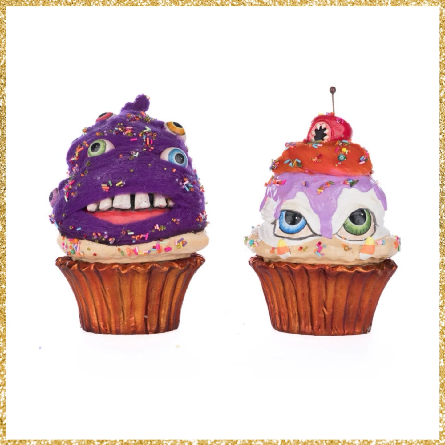 Katherine's Collection Creepy Cupcakes Crazy Eyes And Crabby Crumbs  Katherine's Collection Halloween Creepy Cupcakes Decor