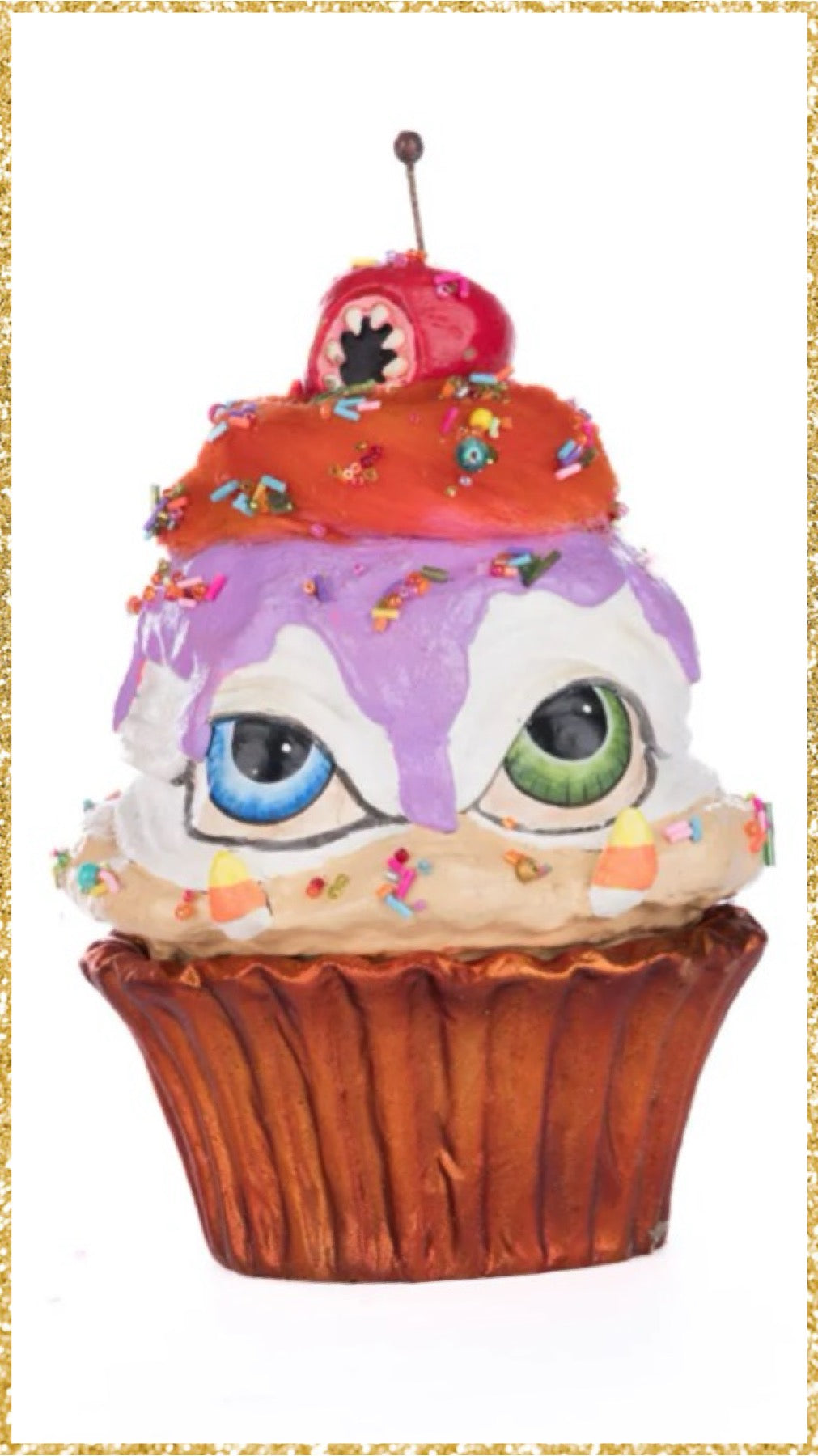 Katherine's Collection Creepy Cupcakes Crazy Eyes And Crabby Crumbs  Katherine's Collection Halloween Creepy Cupcakes Decor