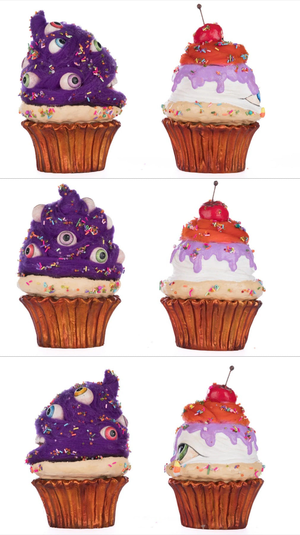 Katherine's Collection Creepy Cupcakes Crazy Eyes And Crabby Crumbs  Katherine's Collection Halloween Creepy Cupcakes Decor