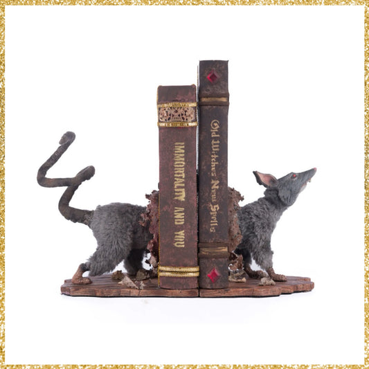Katherine's Collection Moonspell Mouse Bookends   Katherine's Collection Halloween Rat Bookends