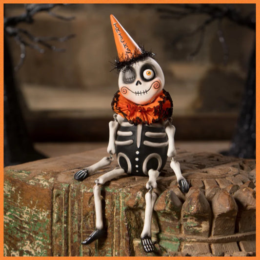 Bethany Lowe Tricks Party Skeleton    Bethany Lowe Halloween Decoration   LeeAnn Kress Halloween