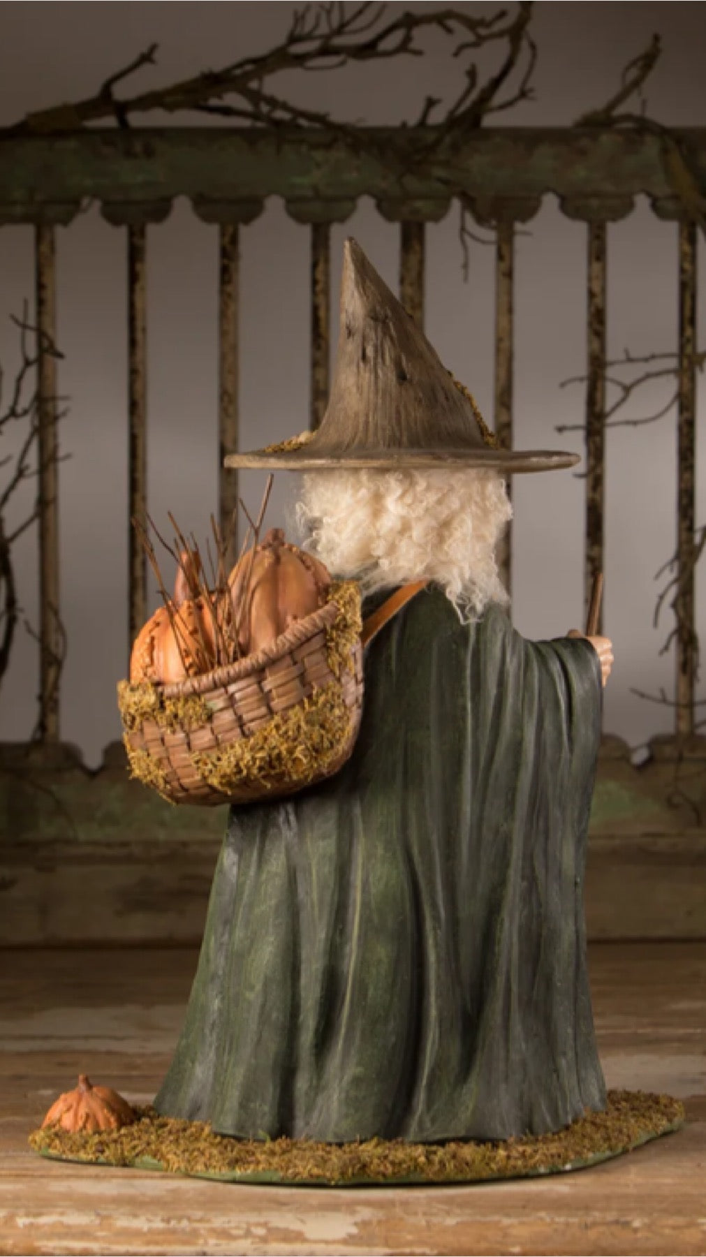 Bethany Lowe Woodsy Wrenna Witch Figure   Bethany Lowe Halloween Witch Decoration