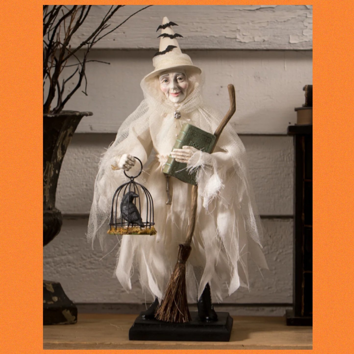 Bethany Lowe Ghostly Witch Figure   Bethany Lowe Halloween Witch Decoration