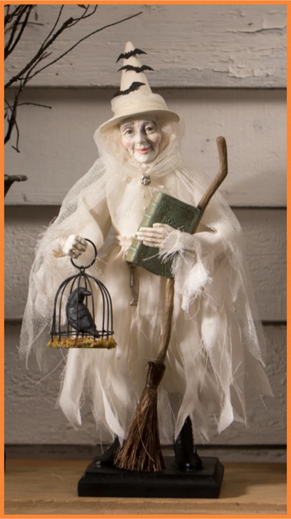 Bethany Lowe Ghostly Witch Figure   Bethany Lowe Halloween Witch Decoration