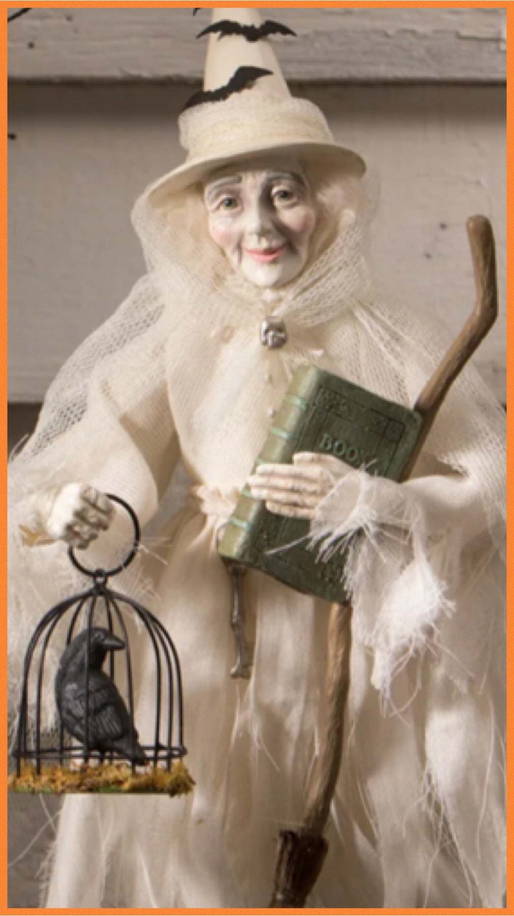 Bethany Lowe Ghostly Witch Figure   Bethany Lowe Halloween Witch Decoration