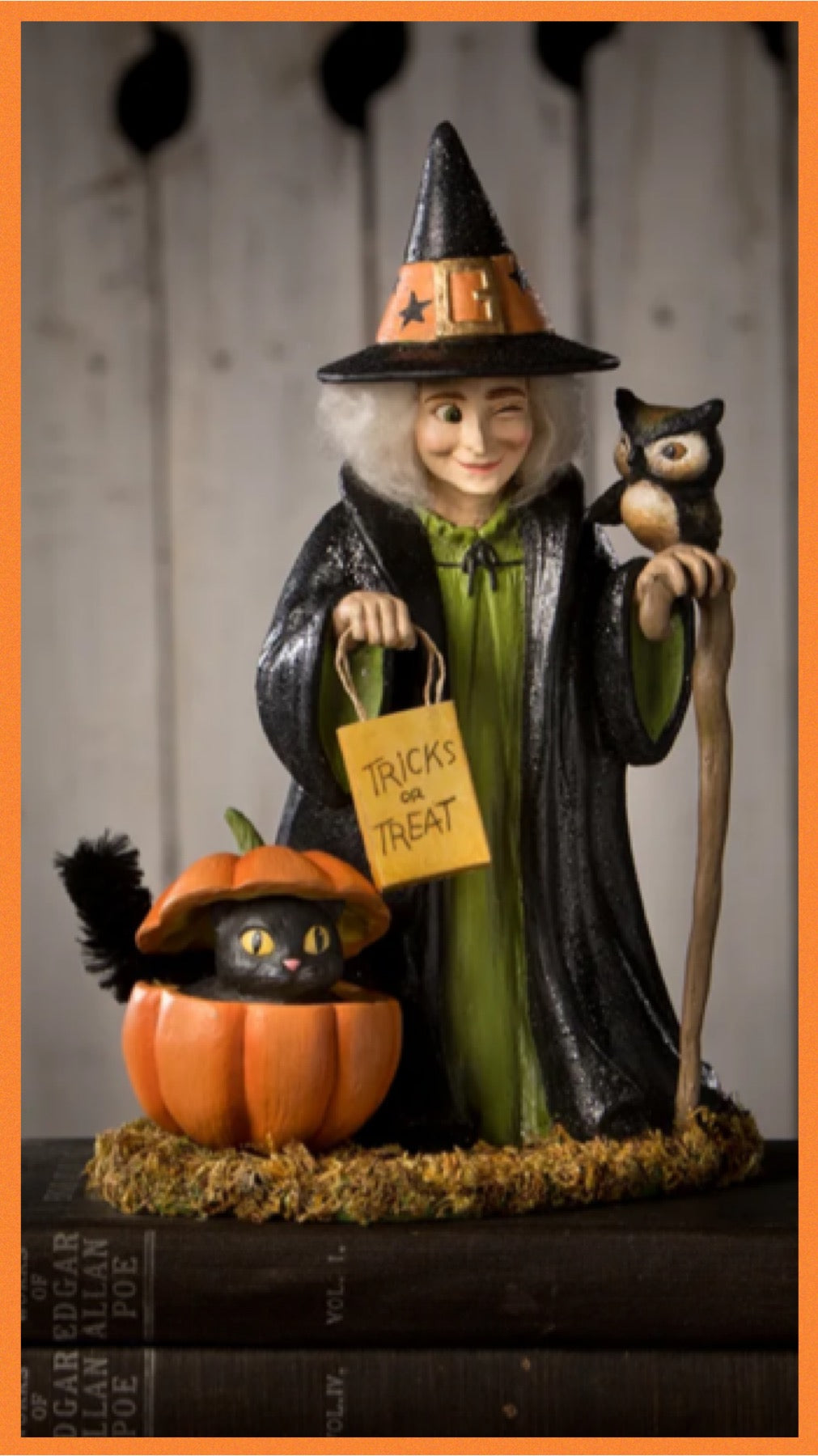 Bethany Lowe Trick or Treat Callie Witch Figure   Bethany Lowe Halloween Witch Decoration