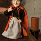 Bethany Lowe Vintage Witch with Broom Container   Bethany Lowe Halloween Witch Decoration