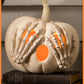 Bethany Lowe Peek a Boo Pumpkin White Jack O' Lantern    Bethany Lowe Halloween White Pumpkin Decoration