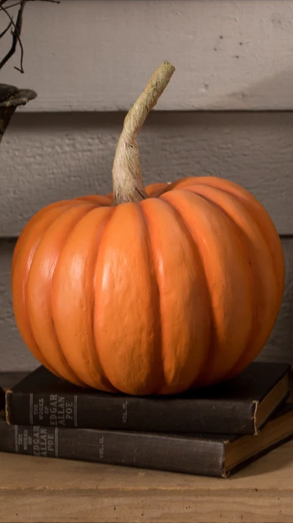 Bethany Lowe Peek a Boo Pumpkin Orange Jack O' Lantern    Bethany Lowe Halloween Orange Pumpkin Decoration